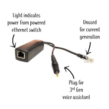 Power over Ethernet (PoE) Splitter Adapter For Dot 3rd and (Nest Mini, Nest Hub - see notes)