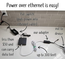 Power over Ethernet (PoE) Splitter Adapter For Dot 3rd and (Nest Mini, Nest Hub - see notes)