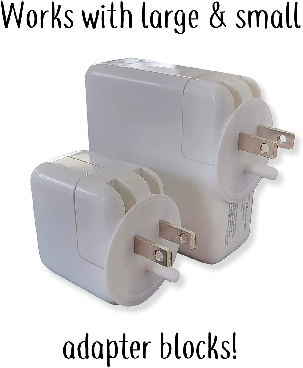 Socket Saver: Dummy Ground Adapter: for oversized power adapter blocks ...