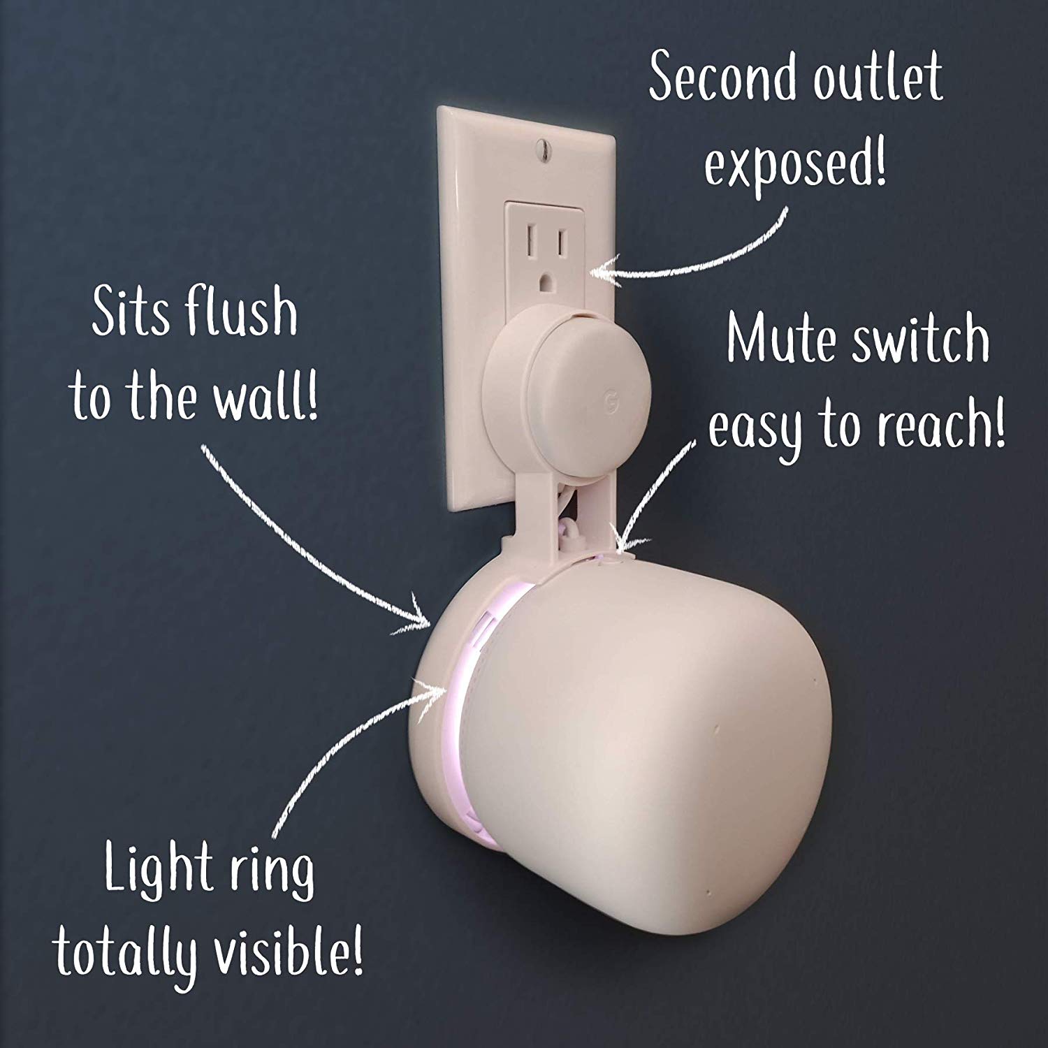The Easy Outlet Mount for Google Nest Wi-Fi Point – Mount Genie