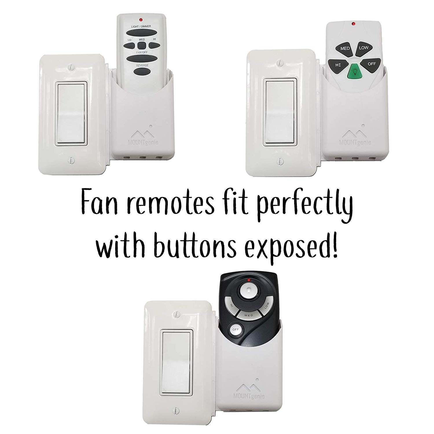 The No Screw-Ups Remote Control Holder Deluxe. Installs in Seconds on –  Mount Genie
