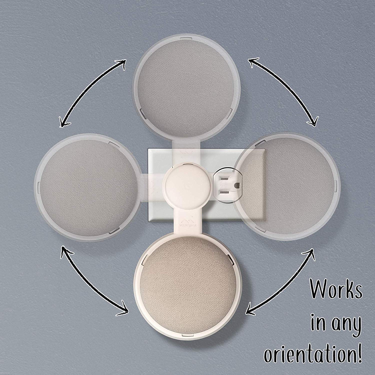 dot genie google home mini nest 2nd gen backpack Google Nest Mini (2nd Gen) Outlet Wall Mount Hanger Stand – Mount Genie