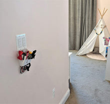 The No Screw-Ups Switch and Outlet Pocket. Installs in Seconds on Any Light Switch or Outlet Cover!