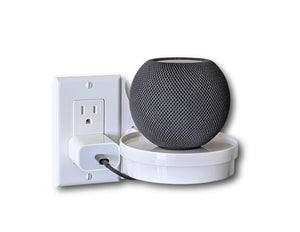 The Easy Outlet Shelf For Small Electronics Like Apple Home Pod Mini, Echo Dot 4th Gen, Google Home and more